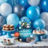 16 PCS Space Theme Cake Topper Happy 7th Birthday Astronaut Planet Rocket Cake Decorations Set for Boys Girls Outer Space Themed Party Kids Birthday Party Baby Shower Supplies view 4