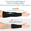 ComfiTECH Full Arm Ice Pack Wrap for Pitchers, Extended-Length Flexible Sleeve for Tennis Elbow, Forearm, Wrist Discomforts, Golfers Arm, Shin Splints, Cold Pack for Athletes Throwing Recovery, M view 3