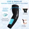 ComfiTECH Full Arm Ice Pack Wrap for Pitchers, Extended-Length Flexible Sleeve for Tennis Elbow, Forearm, Wrist Discomforts, Golfers Arm, Shin Splints, Cold Pack for Athletes Throwing Recovery, M view 4