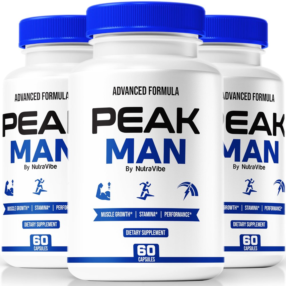 (3 Pack) Peak Man Capsules for Men, Official PeakMan Male Formula with All-Natural Ingredients to Help Support Stamina, Performance, and Daily Energy, Premium Easy-to-Take Pills (180 Capsules)