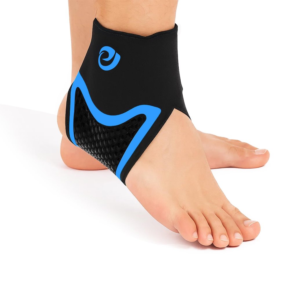 Nvorliy AquaSkin Pro Ankle Brace, Quick-Dry & Chlorine-Resistant Ankle Sleeve for Swimming, Surfing, Diving, Paddle Boarding & Aquatic RecoveryUltra-Thin Support for Men & Women (Right, M)