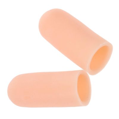 Gatuida 2 Pack Gel Finger Protectors for Wounds Leak-proof Thumb Covers for Cracked Skin Grade Non-slip Washable Toe Sleeve