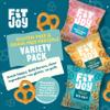 FitJoy Pretzel Variety Pack of 24 (0.5 Oz) - Tangy Dijon Mustard, Sea Salt, Cheezy White Cheddar Pretzel Twists - Dairy, Nut & Gluten Free Pretzels - Grain Free Tasty Snack Pretzels for Moms and More view 2