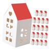 PRETYZOOM 20pcs House Shaped Candy Boxes Favor Boxes for Christmas Parties and Weddings Festive Paper for and Decorations view 1