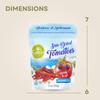 Galen Sun Dried Tomatoes, Julienne Cut, Soft, Moist, Ready to Eat, Mediterranean Flavor Sundried Tomato, Gmo Free, Kosher, Vegan, No Sugar Added, Resealable Bag, 3 oz (Pack of 6) view 2