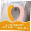 FOMIYES 4pcs Toilet Seat Cushion Pads Washable Reusable Warmer Covers for Bathroom Portable Lightweight Suitable for Year Comfort for Home Travel view 3