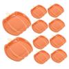GLEAVI 20Pcs Pumpkin Shaped Disposable Paper Plates Convenient Dinnerware for Halloween Parties for Snacks Desserts and Cakes Fun Fall Tableware Supplies view 1