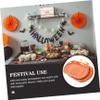 GLEAVI 20Pcs Pumpkin Shaped Disposable Paper Plates Convenient Dinnerware for Halloween Parties for Snacks Desserts and Cakes Fun Fall Tableware Supplies view 3