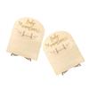 Angoily 2sets Wooden Birth Announcement Cards Stands Milestone Signs for Newborn Nursery Decor Shower view 1