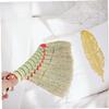 UTHCLO Chinese Handmade Straw Broom Small Whisk Broom for Asian Home Indoor Dust Cleaner Large Bales Ergonomic Handle Short Handle Home Office Cleaning Tool view 3