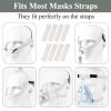 8-Pack Mask Strap Covers, Headgear Strap Cushions, Cushions Pads for Sleep Apnea Mask, Comfortable Mask Accessories and Skin Protector Compatible with Most mask Strap to Reduce Discomfort (Gray) view 4