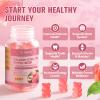 2 Pack Calcium Citrate Gummies 1200 mg - Calcium Supplements for Women with Vitamin D3 & K2,Magnesium,Zinc - Sugar Free Calcium Gummies for Bone & Teeth & Immune Support- Peach Flavor view 3