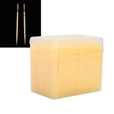 1100pcs Box Dual Head Teeth Cleaning Toothpick Oral Care Floss Pick Yellow for Most People (Lemon Yellow)