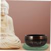 FUNOMOCYA 2pcs Embroidered Teapot Cushion Sound Bowl Mat Prop Buddhist Ritual Pad Decorative Yoga Mat Pad view 4
