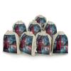 Red Telephone Booth And Big Ben in London Street Jewelry Bags Gifts Pouches Mini Candy Bags Drawstring Organizer Pouch for Party Christmas view 1