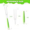3PCS Duster Refills Folding Handles Set Compatible with Swiffer Dusters,Disposable Static Dust Removal Brush Handle for Dusting Electronics,Furniture,Blinds,Ceiling Fans (3, Green) view 2