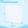 100 Pcs Clear Pvc Treat Boxes, 4X4X1.2In Transparent Favor Boxes For Gifts, Chocolate, Jewelry, Accessories view 2