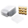 100 Pcs Clear Pvc Treat Boxes, 4X4X1.2In Transparent Favor Boxes For Gifts, Chocolate, Jewelry, Accessories view 3