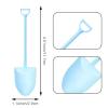 100PCS Mini Shovel Spoons for Desserts, Shovels Pudding Yogurt Spoons for Family or Party Cute Disposable Plastic Dessert Spoon (Blue) view 2