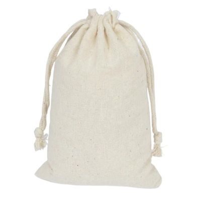 TYLPFH 50 Pcs/Lot Cotton Drawstring Storage Bags Wedding Gift DIY Plain Pouch Reusable Home Organize Dustbag 8x10 10x12 10x15(10x12cm(50pcs))