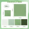 100Pcs Sage Green Party Napkins Gradient Green Disposable Paper Napkins 4 Colors 6.5" Dinner Luncheon Cocktail Napkins for Xmas Birthday Wedding Baby Shower Party Supplies view 2