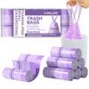 Freshlix 4 Gallon Small Trash Bags No-Tearing Drawstring Strong Garbage Bags Lightly Scented Bathroom Trash Bag 217 Count for Home, Office, Kitchen,Outdoor Camping view 1