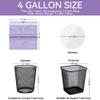 Freshlix 4 Gallon Small Trash Bags No-Tearing Drawstring Strong Garbage Bags Lightly Scented Bathroom Trash Bag 217 Count for Home, Office, Kitchen,Outdoor Camping view 2