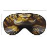 Yellow Snake Sleep Eye Mask Shading Light Sleep Mask with Adjustable Buckle Strap Sleep Masks Comfortable Super Soft for Travel Nap Meditation view 2