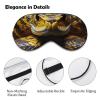 Yellow Snake Sleep Eye Mask Shading Light Sleep Mask with Adjustable Buckle Strap Sleep Masks Comfortable Super Soft for Travel Nap Meditation view 3