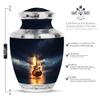 KARYLIZ Guitar Memorial Cremation Urns for Human Ashes Adult Male, Small Funeral Urns for Female, Tiny Ashes Holder for Women & Men, Burial Cremation Music Urn (Combo of 5, 10" & 3") view 2