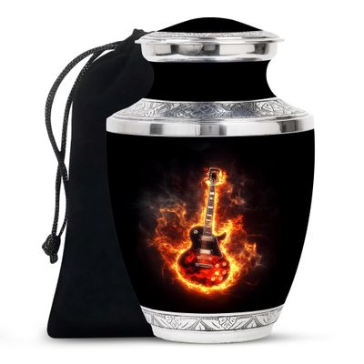 Yatskia Guitar Urn for Ashes for Women & Men, Cremation Urns for Human Ashes, (Tasty Large, 10 Inch)