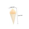 Ciieeo 50pcs Food Cones Miniature Waffle Cones for Ice Cream Charcuterie and Appetizers Rustic Serving Cups for Events and Gatherings view 2