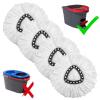 4-Pack Mop Replacement Heads for Ocedar Mop Replace Head EasyWrin Spin Mop Heads Replacements, Easy Cleaning Mop Head Replacement view 1