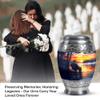 Fishing Adult Cremation Funeral Urn for Human Ashes, Keepsake Memorial Gift, Mini Urns for Ash Container, Combo, Grey (10 Inch & 3 Inch Mini Set of 3) view 3