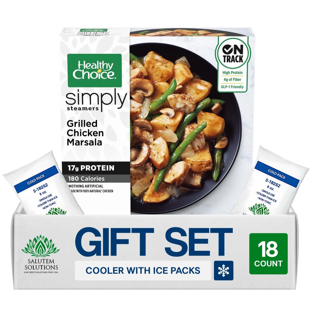 Salutem Vita Grilled Chicken Marsala Frozen Meal, Gift Set 0,6 lbs Pack of 18