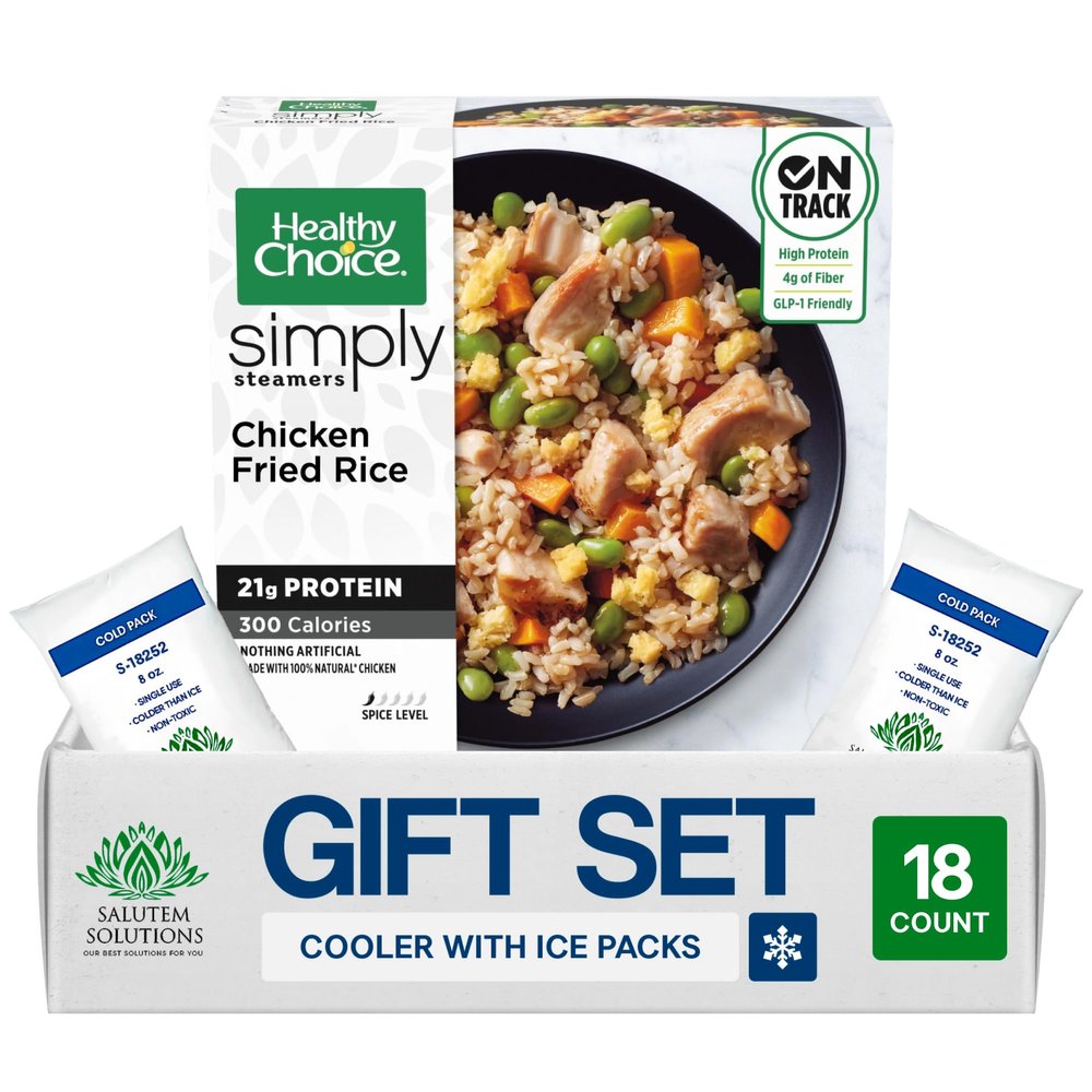 Salutem Vita Simply Steamers Meatball Marinara Bowl Frozen Meal, Gift Set 0,6 lbs Pack of 18