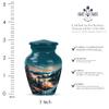 YATHABHISA Keepsake Urns for Ashes, Urns for Human Ashes, Cremation Urns for Human Ashes, Memorial Gift, Green, 3 Inch view 2