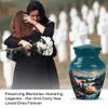 YATHABHISA Keepsake Urns for Ashes, Urns for Human Ashes, Cremation Urns for Human Ashes, Memorial Gift, Green, 3 Inch view 4