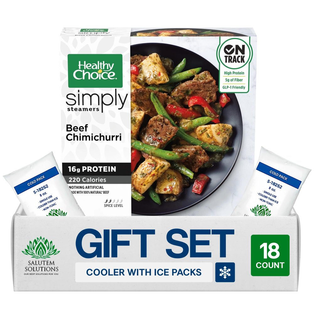 Salutem Vita Adobo Chicken Power Bowls Frozen Meal, High Protein, Gluten-Free, Gift Set 0,6 lbs Pack of 18