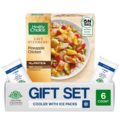 Salutem Vita Chicken Vegetable Stir Fry Frozen Asian Meal, Gift Set 0,6 lbs Pack of 6