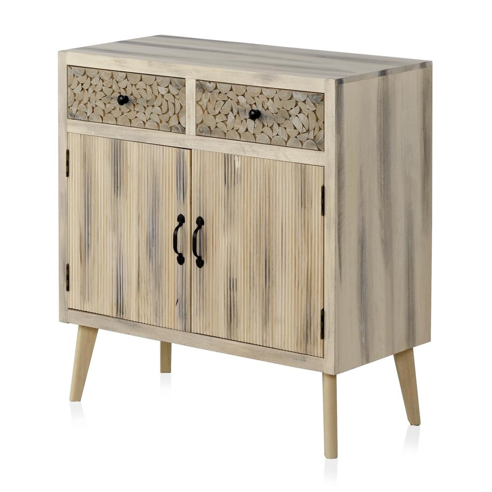 Arcn De Madera De Chopo Natural Patas De Pino Macizo