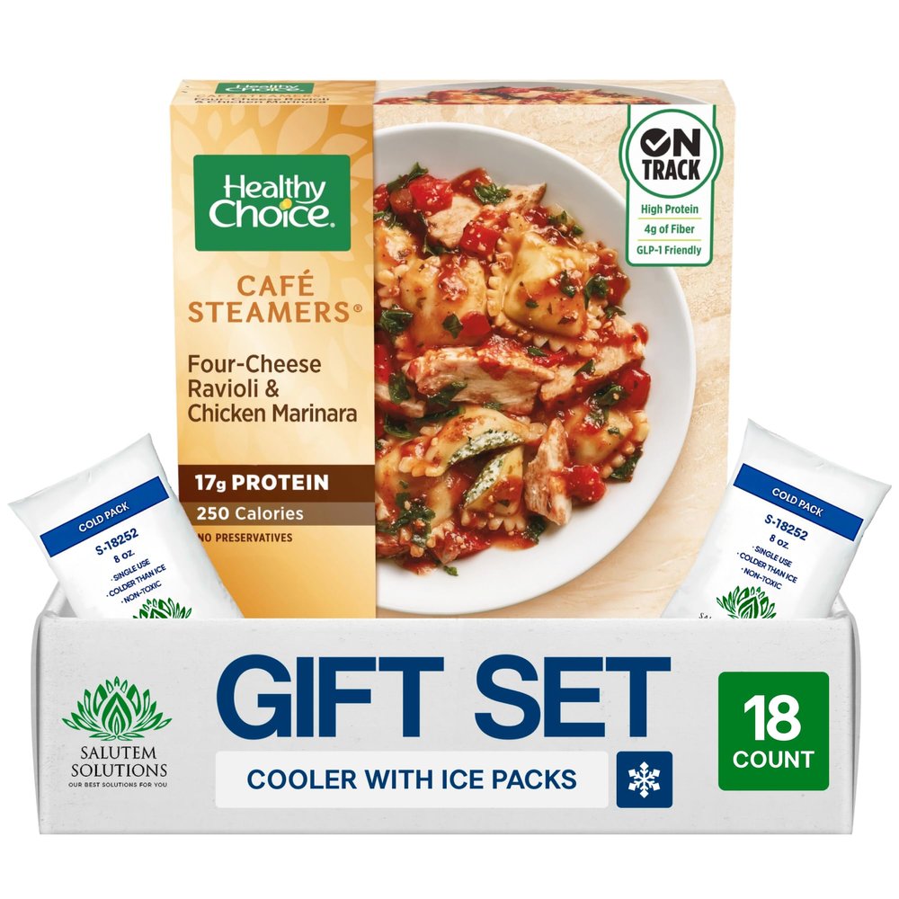 Salutem Vita Chicken with Rice Soup Microwave Bowl, Hearty Comfort Food Gift Set: 0,9 lbs Pack of 18