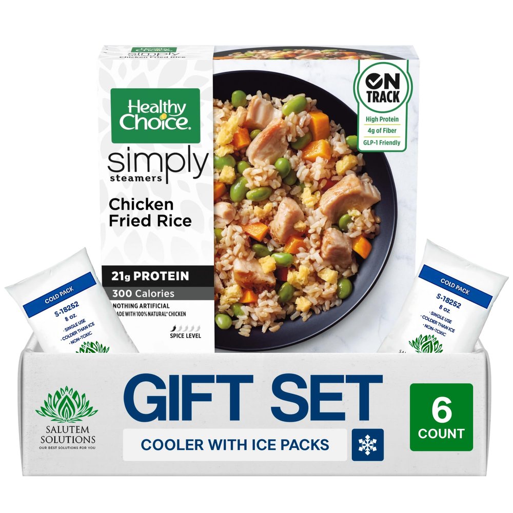 Salutem Vita Simply Steamers Meatball Marinara Bowl Frozen Meal, Gift Set 0,6 lbs Pack of 6