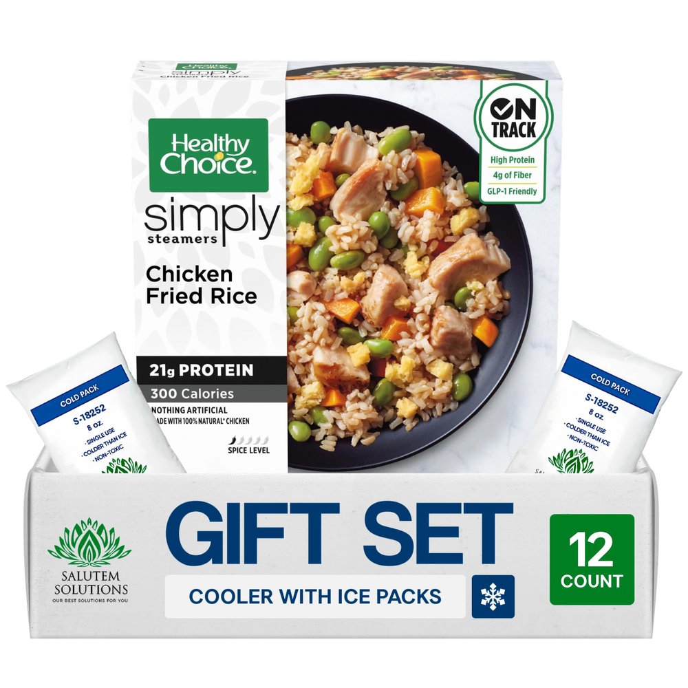 Salutem Vita Simply Steamers Meatball Marinara Bowl Frozen Meal, Gift Set 0,6 lbs Pack of 12
