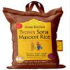 Asian Kitchen Brown Sona Masoori Aged Rice 40-Pound Bag, 40lbs (18.14kg) Short Grain Rice ~ All Natural | Gluten Friendly | Vegan | Kosher | Indian Origin | Export Quality view 1