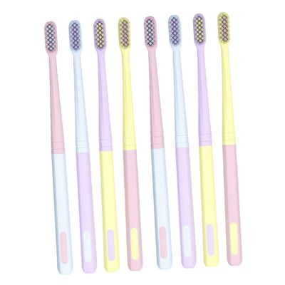 ORFOFE 8pcs Soft Toothbrushes for Adults Flexible Bristles Portable for Women Men Travel Camping