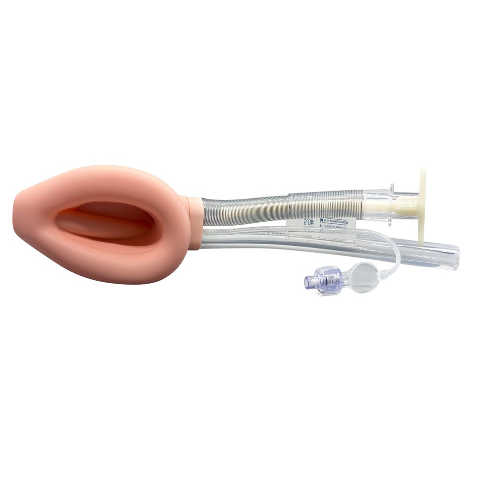 Disposable Double Lumen Laryngeal Mask, Reinforced Silicone LMA, Pack of 1 (Size 5)