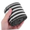 Healifty Farmhouse Theme Wired Edge Ribbon Black and Packaging Ribbon for Crafts Present Wrapping Home Decor Wide Yards view 3