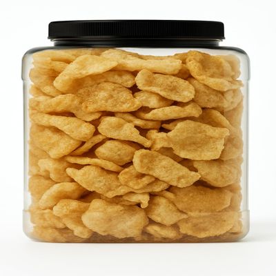 Original Smoked Fried Pork Rinds, 16oz Resealable Tub Premium Chicharrones Zero Carbs High Protein Crunchy Crackling Snacks Keto Paleo Friendly Party Food Guacamole Gourmet Snack Savory Treat