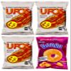 Combo Puffs Snack - 3 x 100g UFO'S Burger Flavor & 1 x 28g Bongo Cheese (Value Pack Of 4) Favorite Snack Of The Pacific Islanders view 1